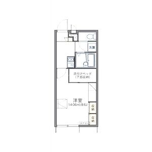 レオパレス利右衛門の間取り図