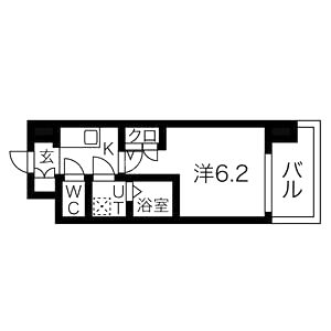 エスリードレジデンス大阪難波の間取り図