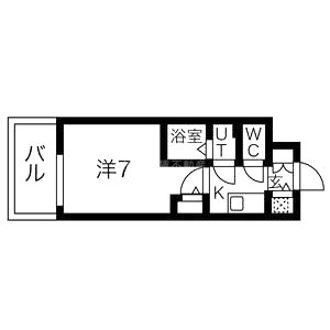 エスリードレジデンス大阪難波の間取り図