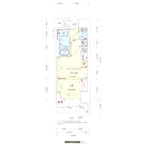プレサンス福島吉野ミナージの間取り図