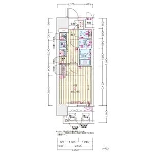 プレサンス庄内ブレイシスの間取り図
