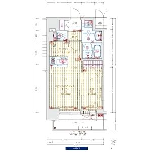 プレサンス新大阪イオリアの間取り図