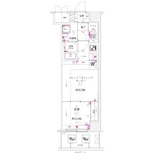 CREST TAPP 京都西京極 dexの間取り図