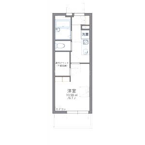 レオパレスあまがさき駅近の間取り図