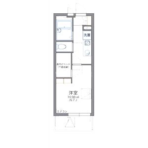 レオパレスあまがさき駅近の間取り図