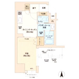 プレサンスNEO心斎橋の間取り図