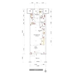 THE GARNET MILLENNIUM KYOTO 九条烏丸の間取り図