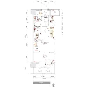THE GARNET MILLENNIUM KYOTO 九条烏丸の間取り図