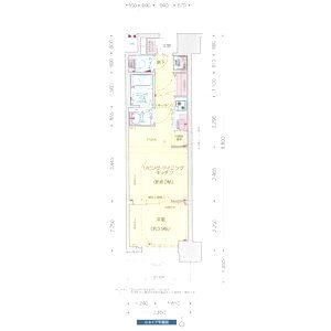 プレサンス堺筋本町エグゼブランの間取り図
