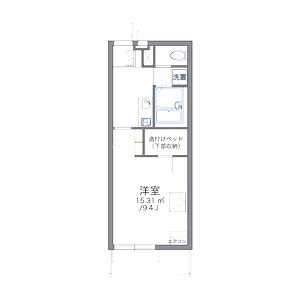 レオパレスラ グラシューズの間取り図