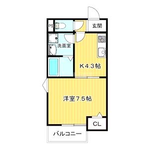 ペルルブランシェ九番町の間取り図