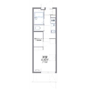 レオパレスドゥジェーム鳴尾の間取り図
