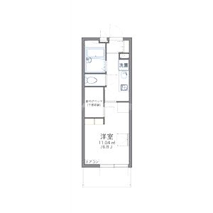 レオパレスSUSANOの間取り図