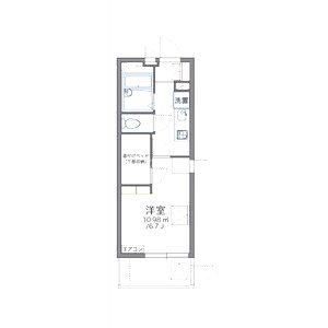 レオパレスSUSANOの間取り図