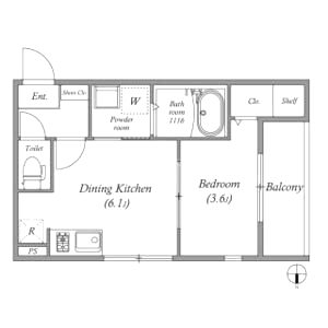メゾン西月光の間取り図