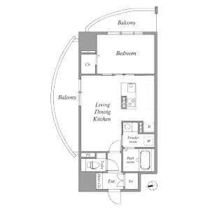 LaSante梅田北の間取り図