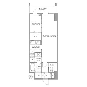 LaSante梅田北の間取り図