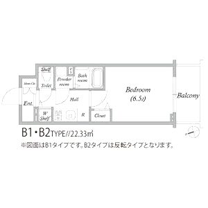 アドバンス大阪バレンシアの間取り図