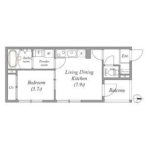 ハーモニーテラス四ノ宮神田町の間取り図