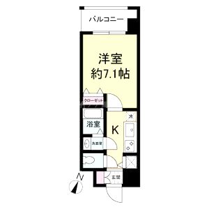 KDXレジデンス三宮の間取り図