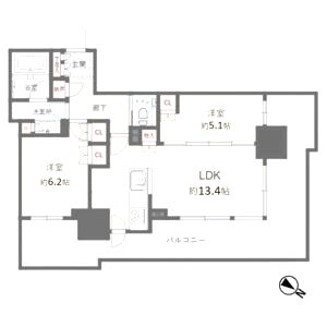 ベイシティタワーズ神戸WESTの間取り図