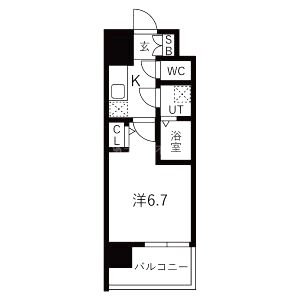 エスリード梅田グレイスの間取り図