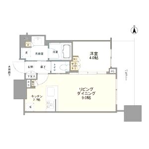 シティタワー大阪本町の間取り図