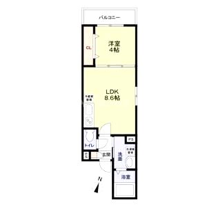 ロジェ泉佐野の間取り図
