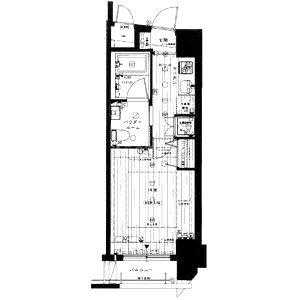 クリスタルグランツ京都高辻の間取り図