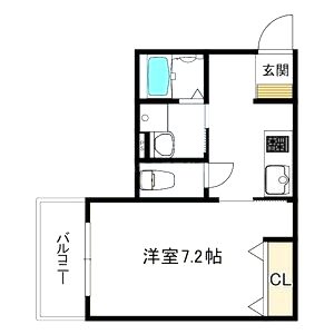 ヴェルメゾン西宮池開町の間取り図