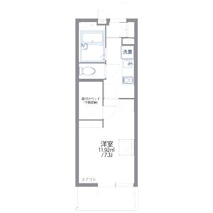 レオパレスイーズプレイスの間取り図