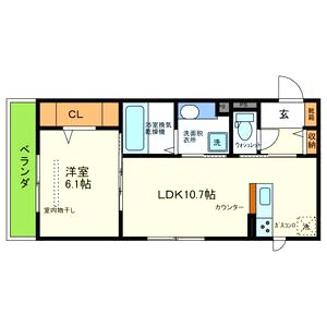 D-room IZUMIの間取り図