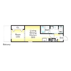 ジーメゾン伏見エルデの間取り図