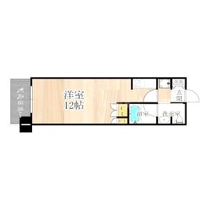 CITY SPIRE難波WESTの間取り図