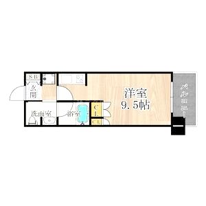 CITY SPIRE難波WESTの間取り図