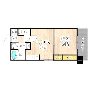 CITY SPIRE難波WESTの間取り図