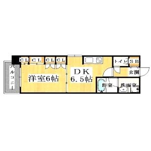 CITY SPIRE難波WESTの間取り図