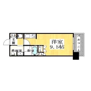 CITY SPIRE難波WESTの間取り図