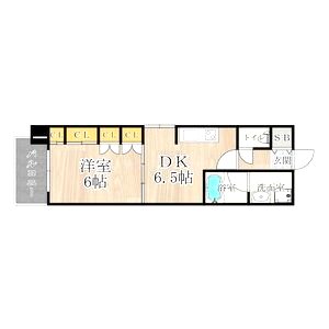 CITY SPIRE難波WESTの間取り図
