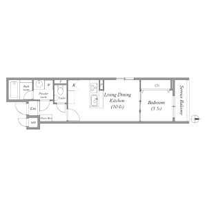 STANDZ四条西洞院の間取り図
