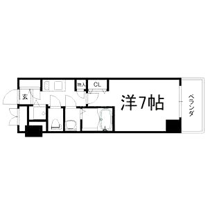 エスリード大手前の間取り図