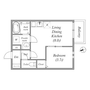 REGIES姫島Iの間取り図