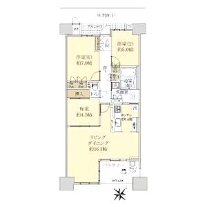 リバーガーデンコスモスクエアの間取り図