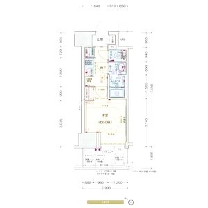 プレサンス神戸元町ベルシオンの間取り図