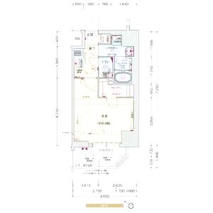 プレサンス神戸元町ベルシオンの間取り図