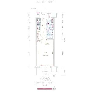プレサンスTHE KYOTO 流雅の間取り図