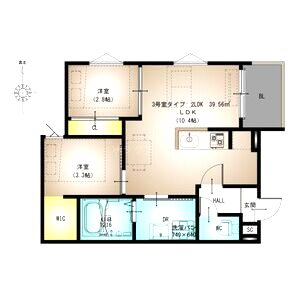 REGALEST 川西IIIの間取り図