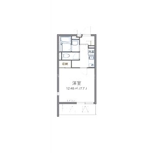 クレイノ浪華IVの間取り図