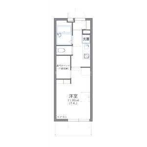 レオパレス鳴尾Aの間取り図