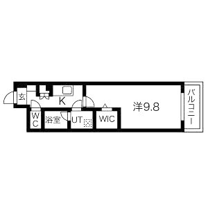 アクアスイート新大阪の間取り図